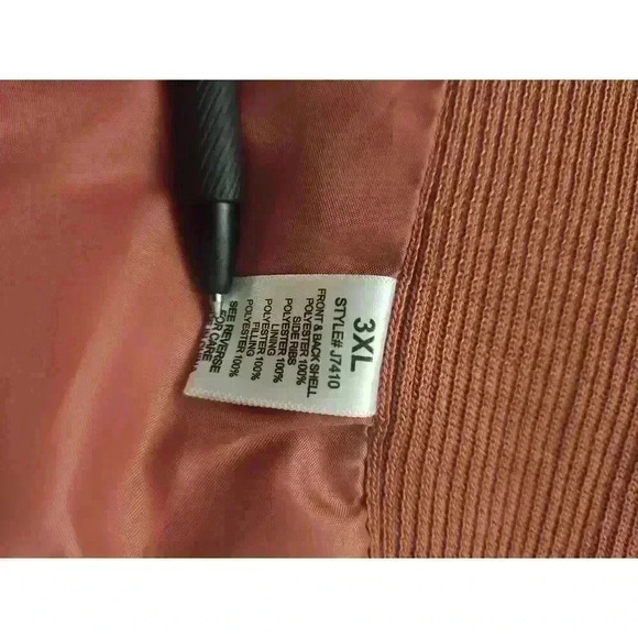 Active USA Womens Pink Quilted Zip Up Jacket Size 3XL - Picture 6 of 7